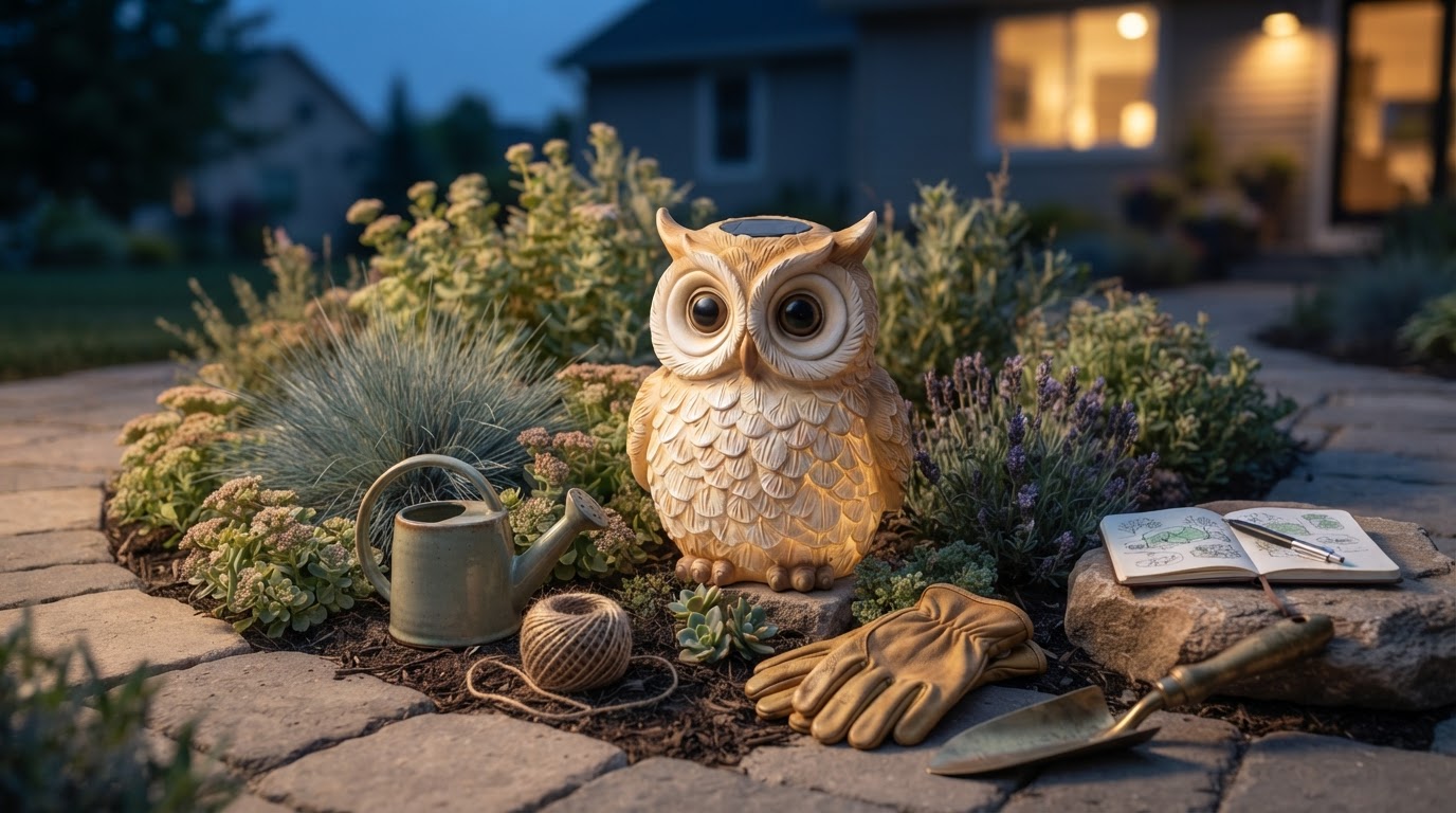 Integrating Solar Owl Light into Modern Landscape Design