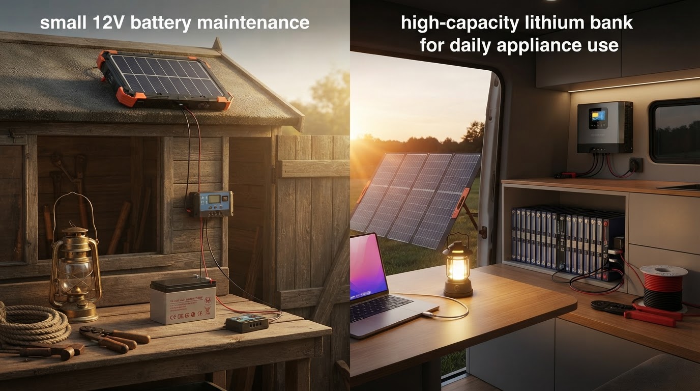 Which Solar Charge Kit is right for your battery setup?