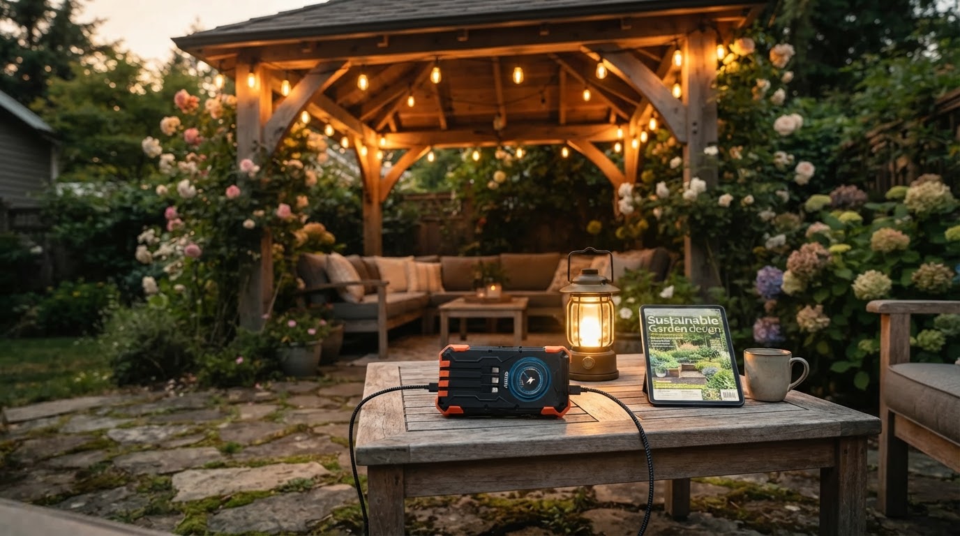 Can a Solar Charge Kit power a garden pavilion?