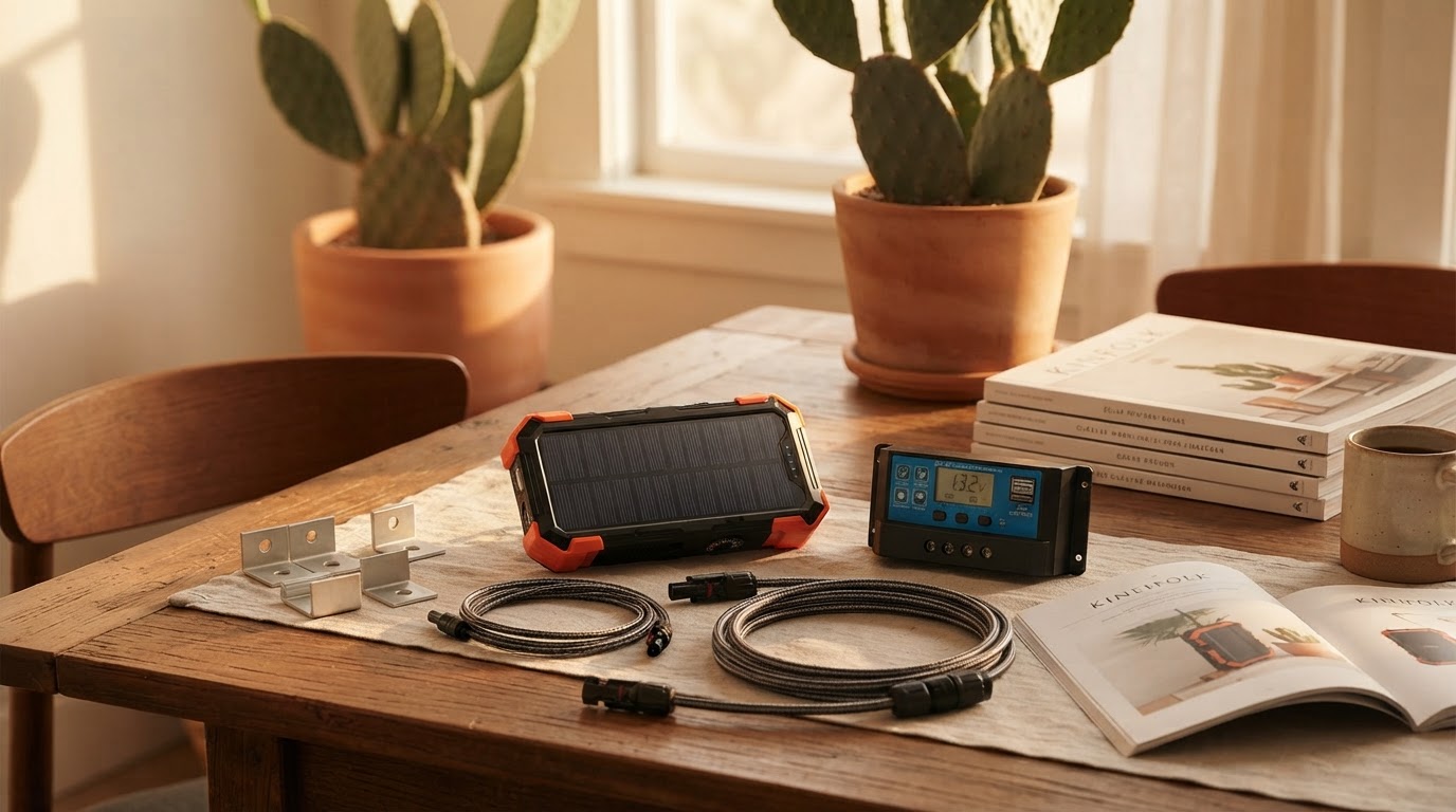 What comes in a standard Solar Charge Kit?