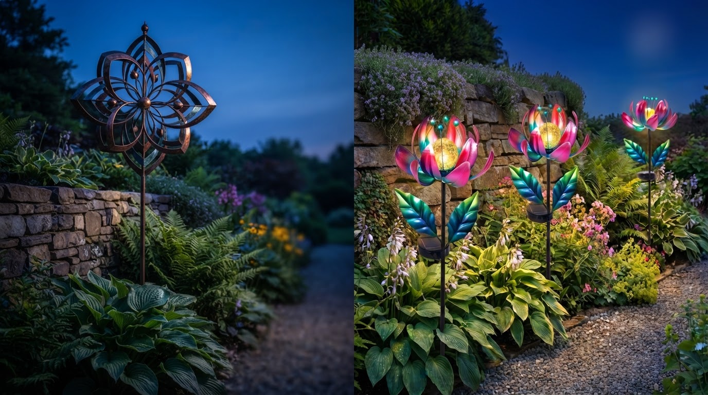 Which decorative solar windmills for garden use are best?