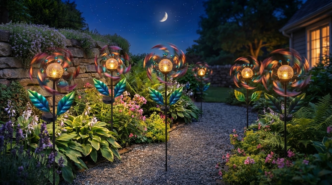 Do Solar Windmill Stakes actually light up a yard?