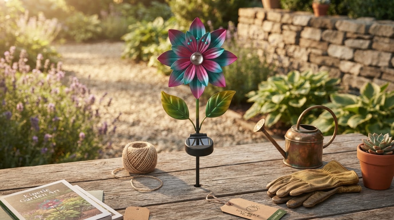Enhancing Landscapes with Solar Windmill Stakes