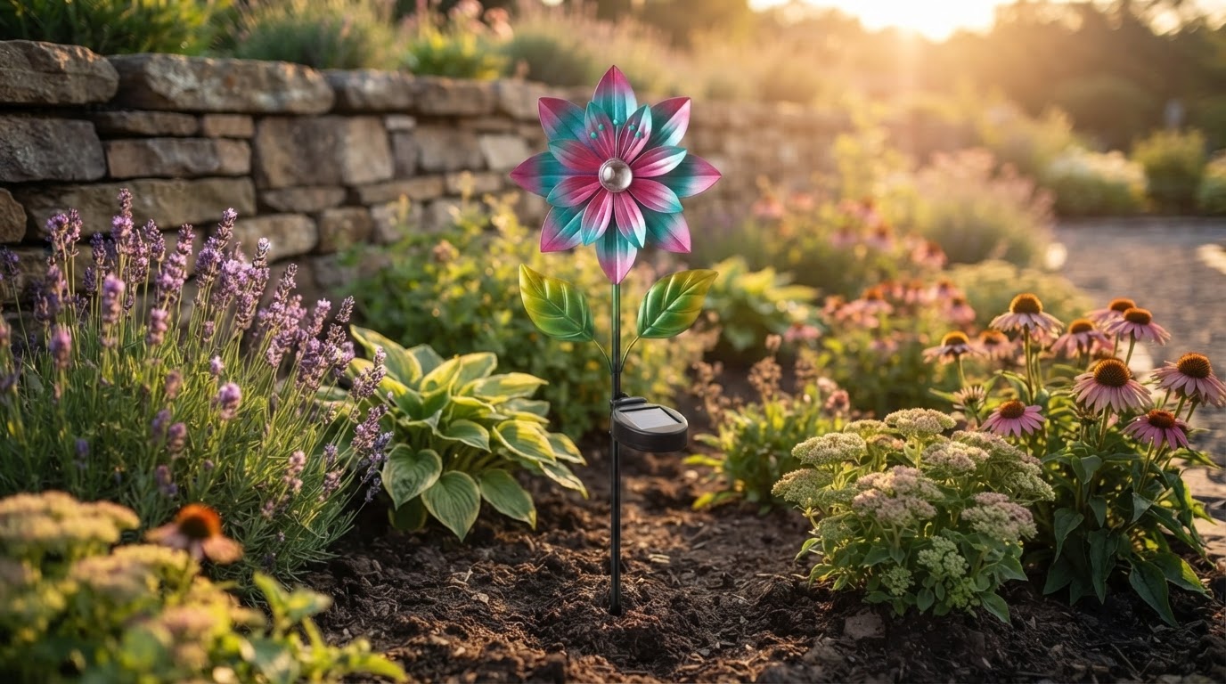 Do Solar Windmill Stakes work in flower beds?