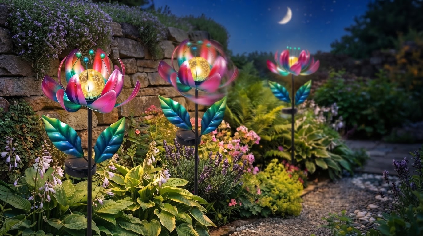 Do Solar Windmill Stakes use multi color LED technology?
