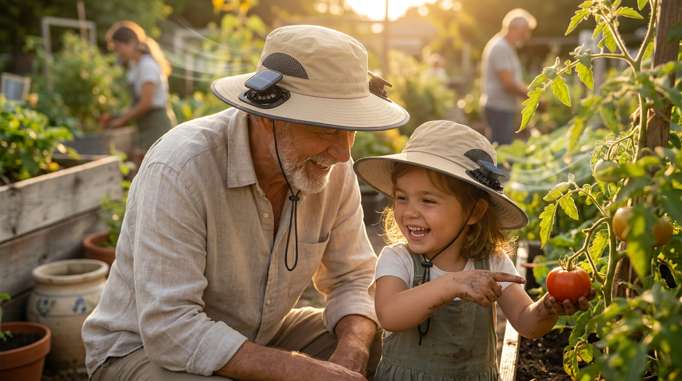 How does the Solar Cooling Hat work for daily use?