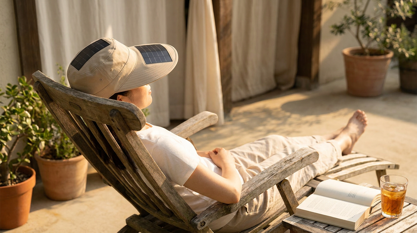 How effective is the Solar Cooling Hat in direct sun?