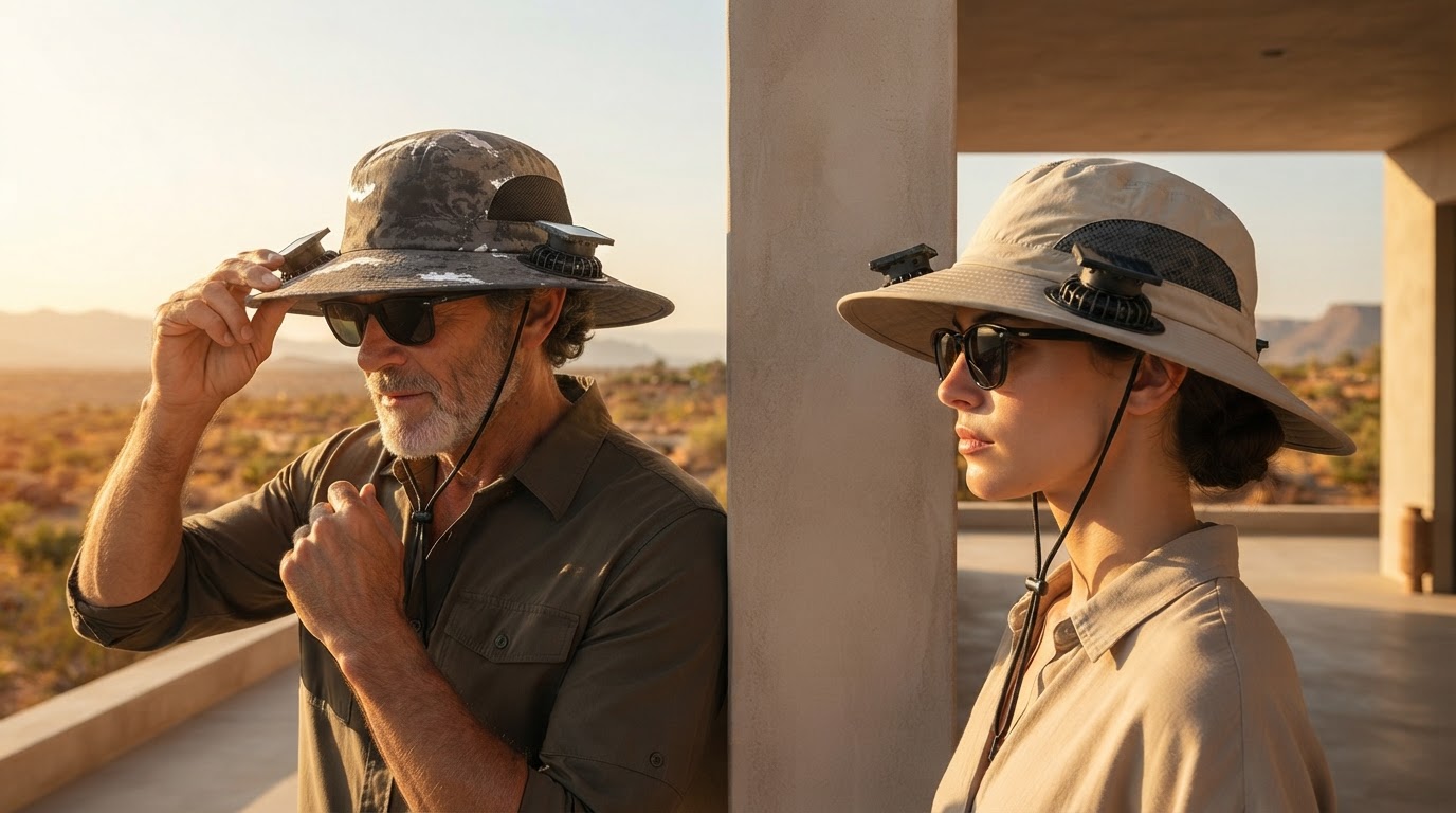 Solar Cooling Hat Comparison Framework for Hot Weather
