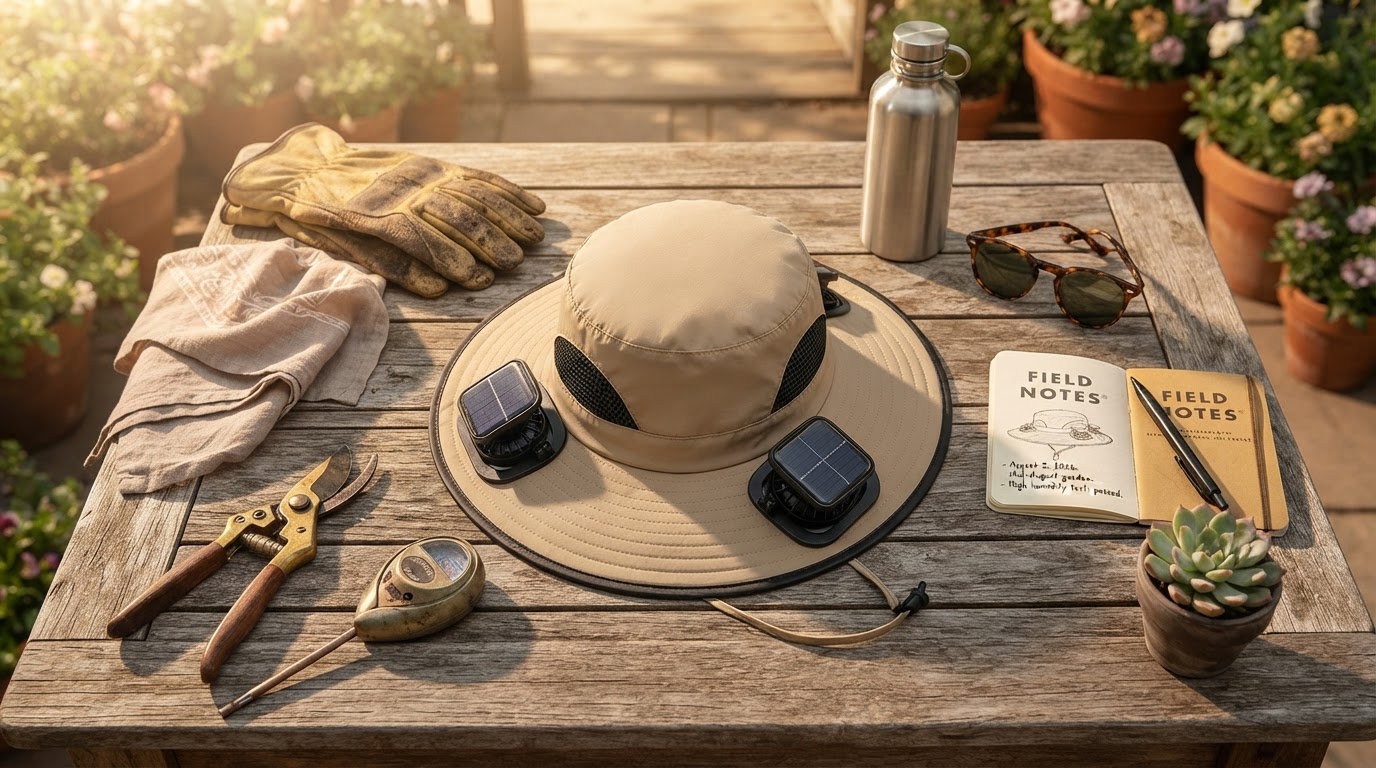 How Solar Cooling Hat Technology Manages High Heat Stress