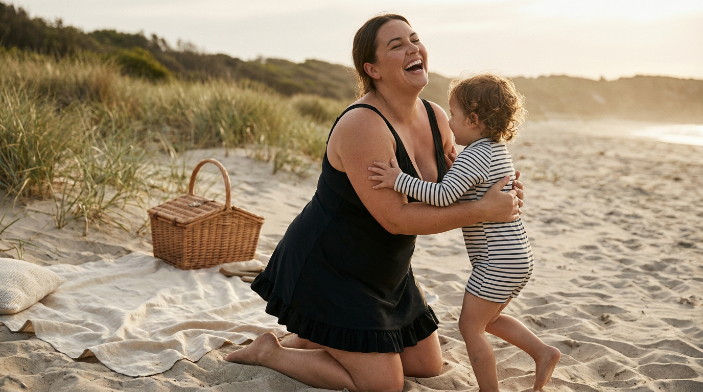 Selecting a Tummy Control Swim Dress for Apple Shapes