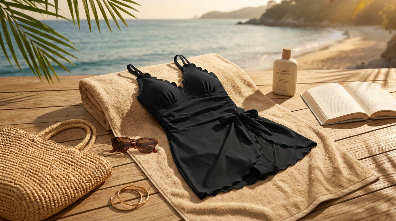 Tummy Control Swim Dress Selection for Midsection Coverage