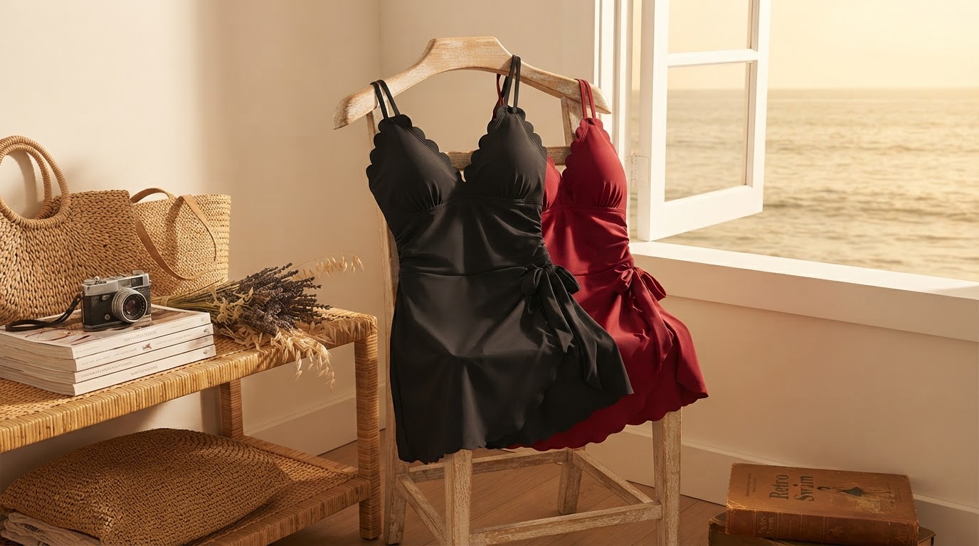Why Choose a Vintage Style Tummy Control Swim Dress?