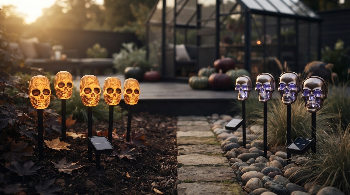 Solar Skull Stakes for Halloween Decor Comparisons