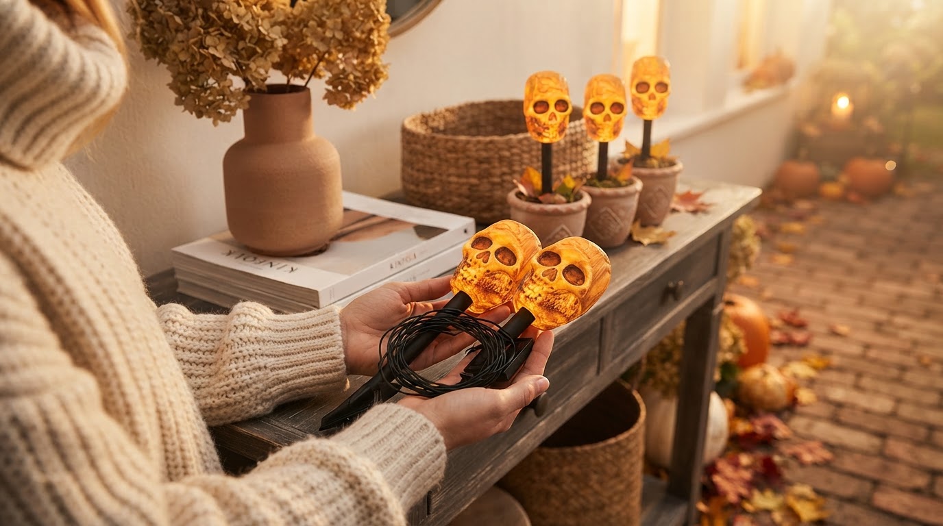 5-Step Review of Outdoor Solar Skull Stakes Decor