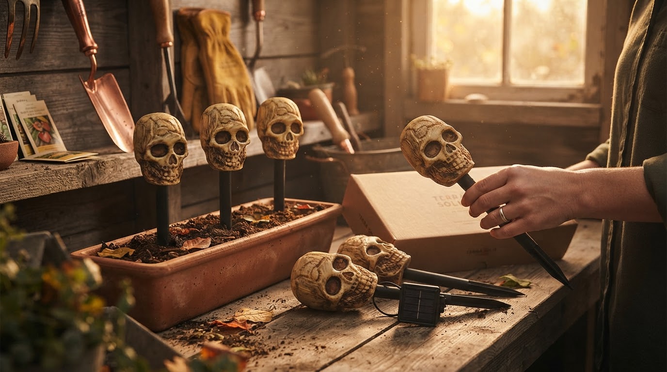 Are Solar Skull Stakes durable for garden lighting?