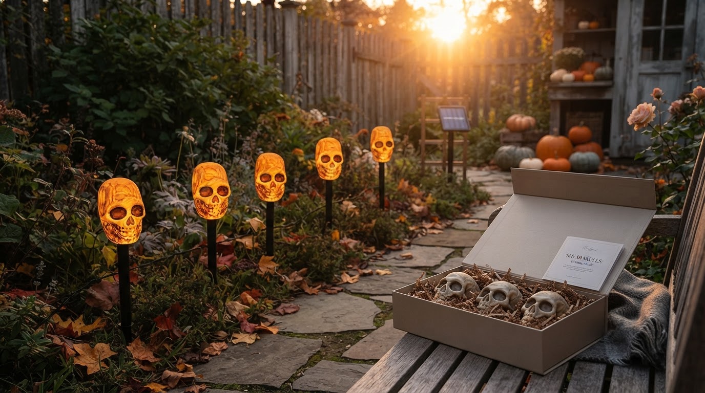 Why choose Solar Skull Stakes for garden decor?
