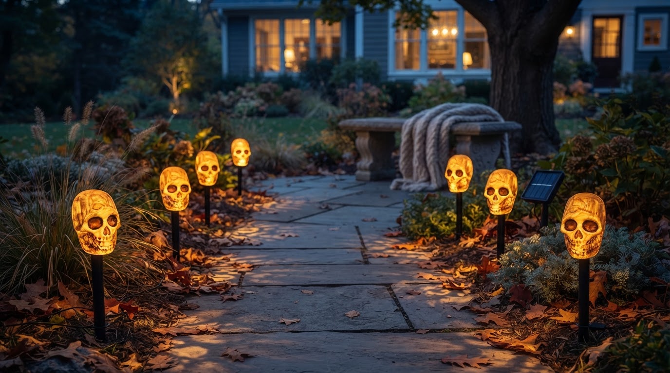 Choosing Solar Skull Stakes for Path Lighting
