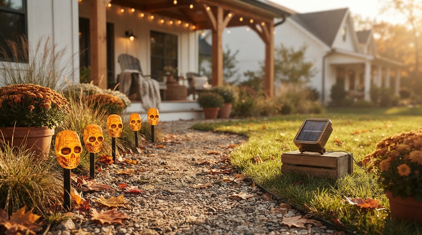 How do Solar Skull Stakes perform in autumn conditions?