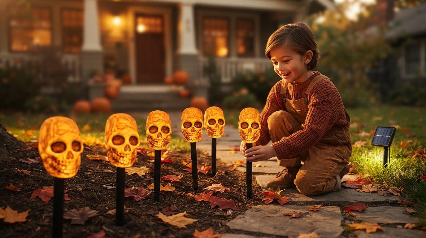 5-Step Setup for Spooky Solar Walkway Lights