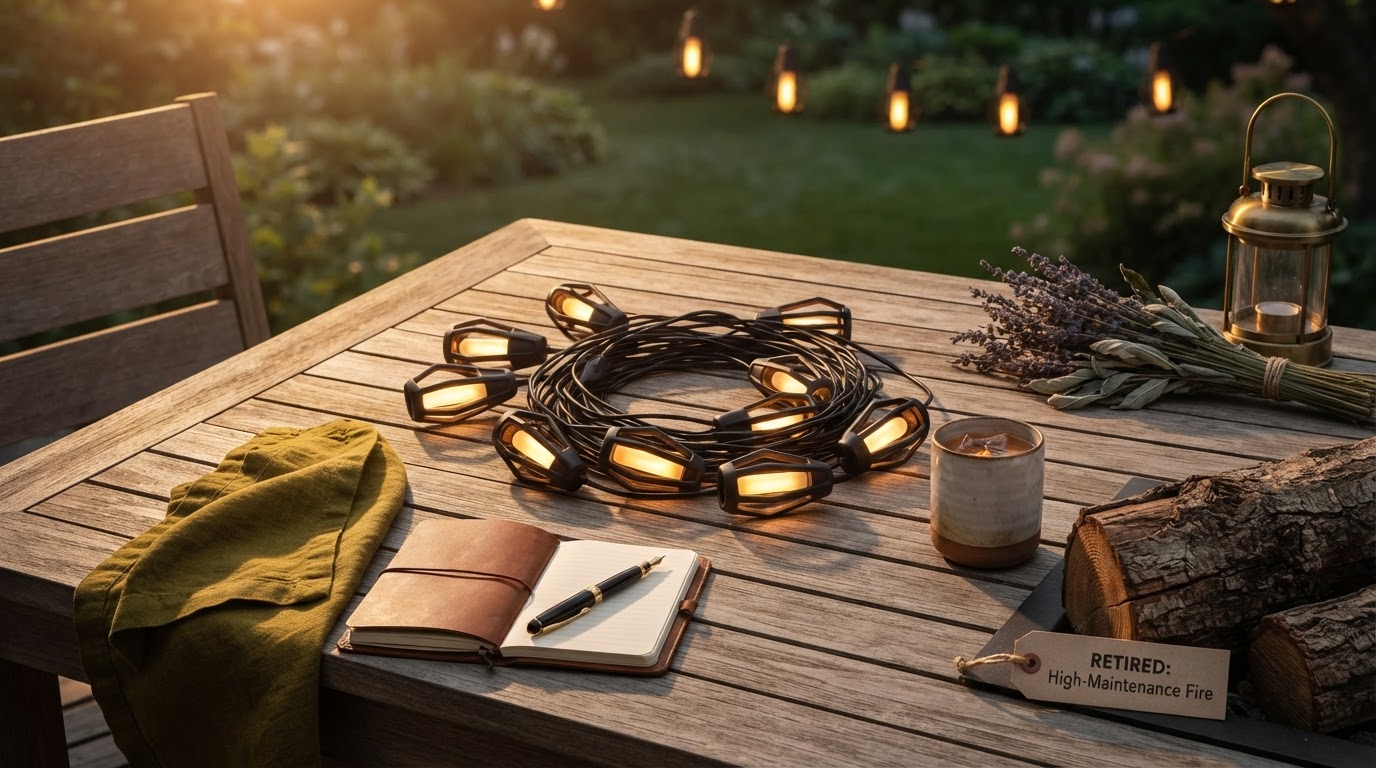 Enhancing Backyard Safety with SolarFlame String Lights