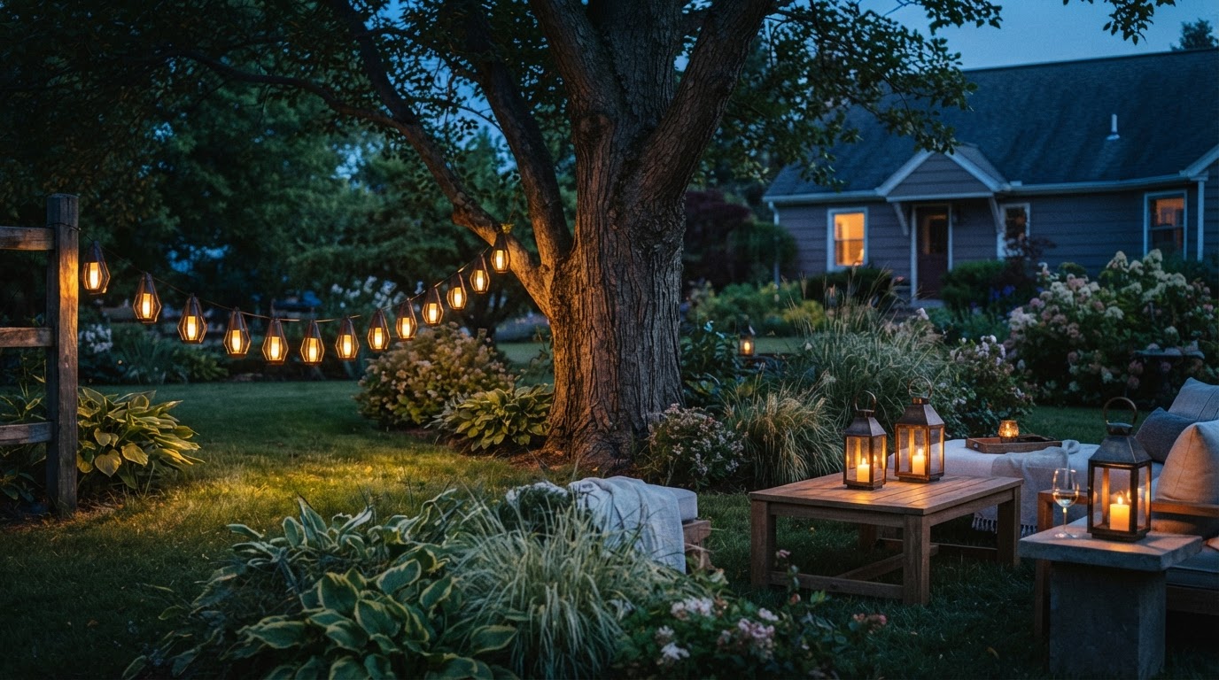 Flame Effect String Lights vs Traditional Outdoor Lanterns