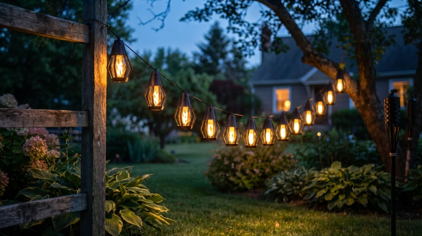 Do SolarFlame String Lights Provide Real LED Flame Effects?