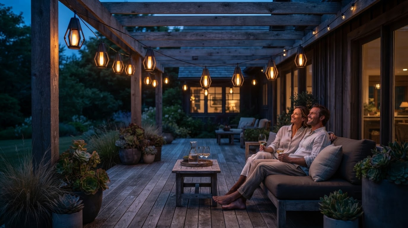 Is SolarFlame String Lights a safe porch fire alternative?