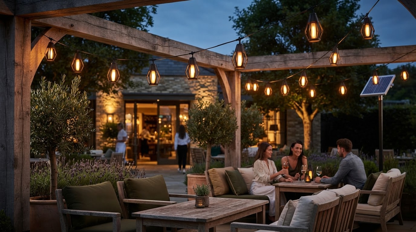 SolarFlame String Lights for Commercial Installations