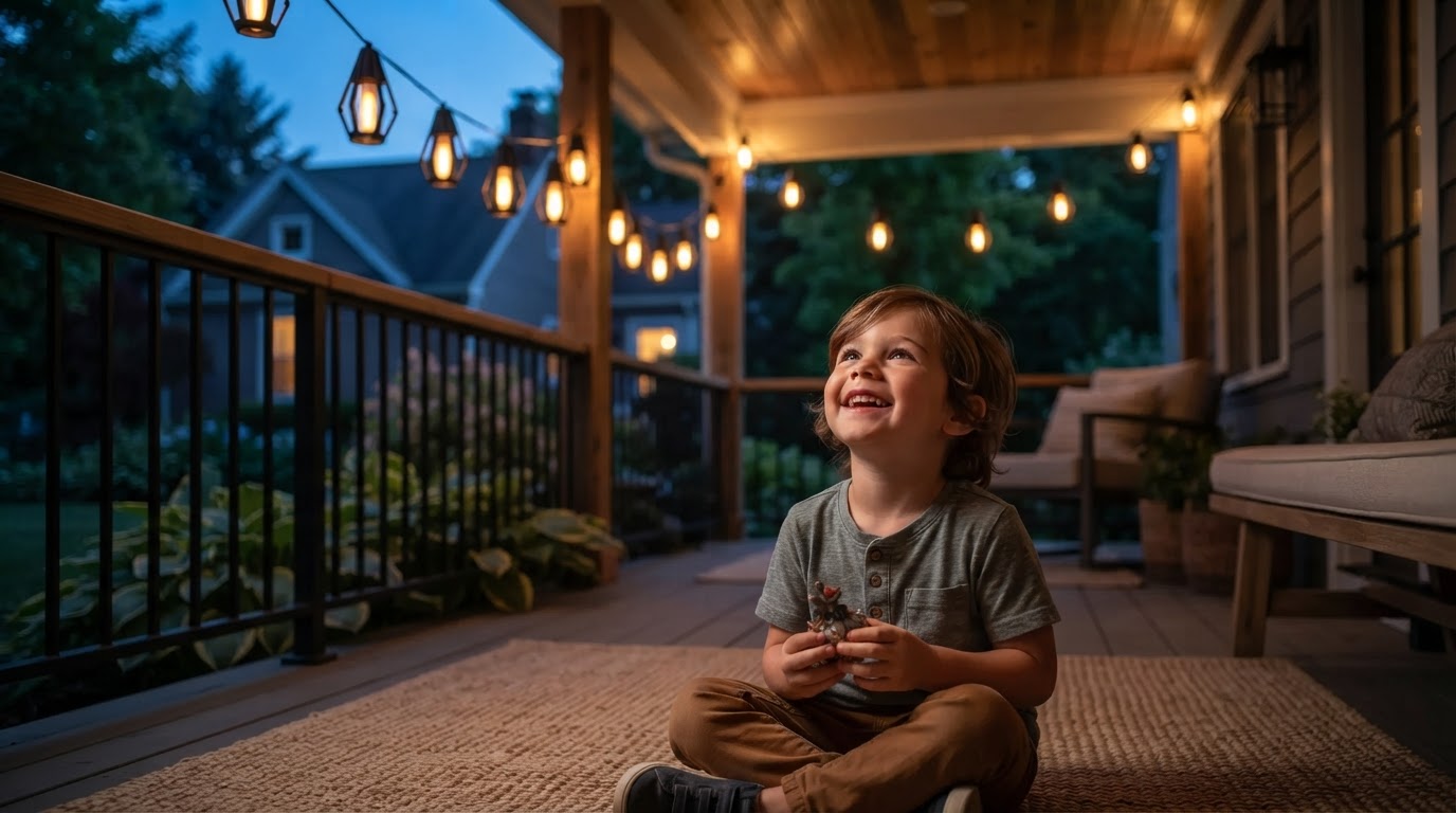 SolarFlame String Lights: The Fire-Safe Porch Matrix