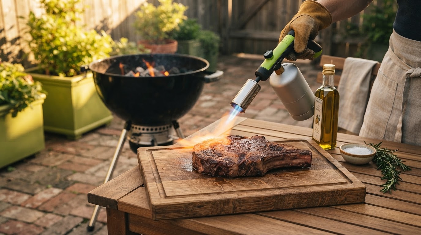 Adjustable Propane Cooking Flame Torch For BBQ And Outdoor Cooking Review