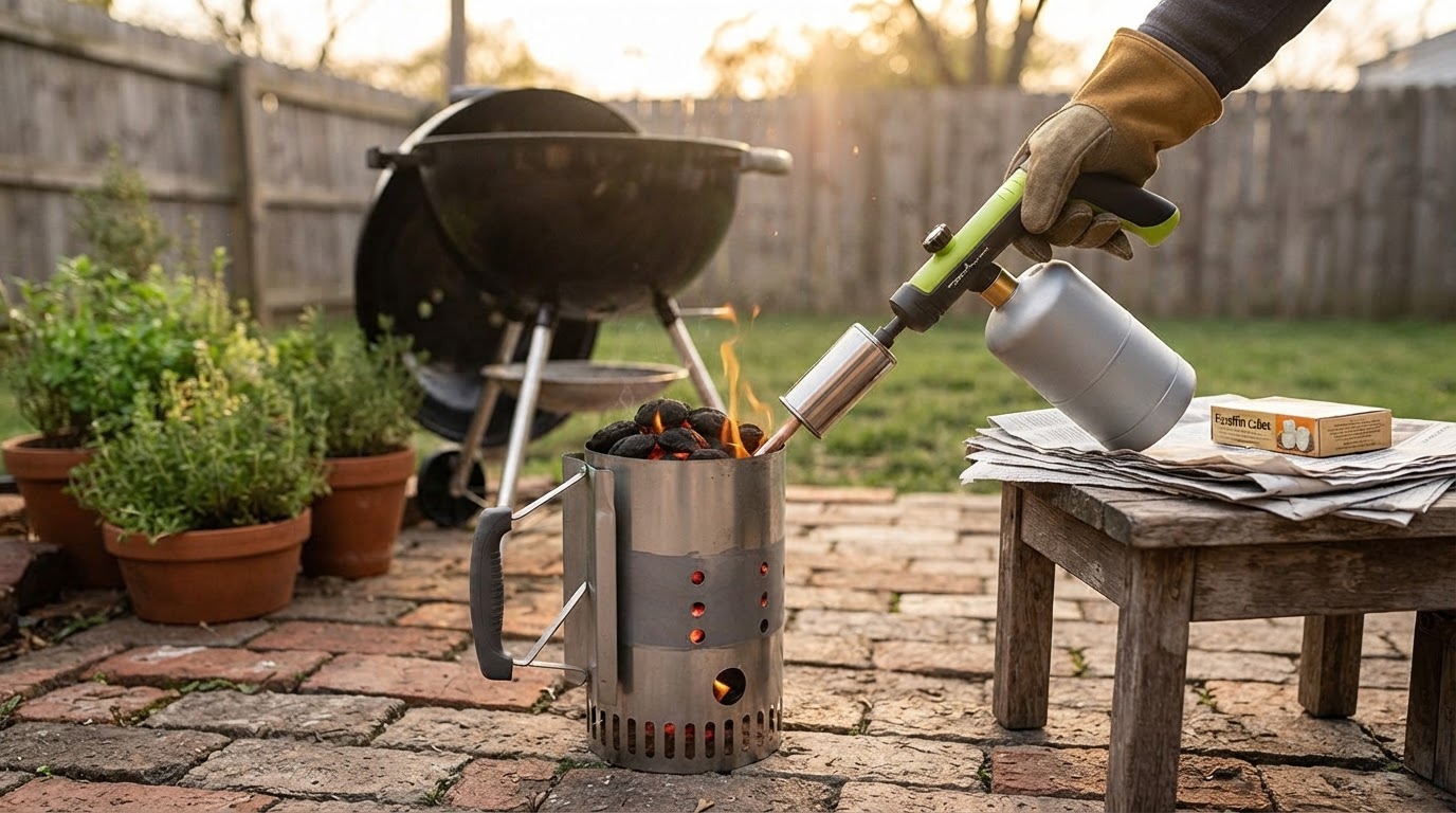 Can a Propane Torch Replace Charcoal Chimney Paper?