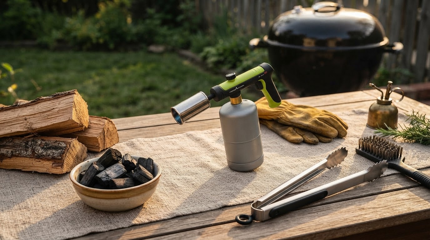High Output Propane Torch For Charcoal Efficiency
