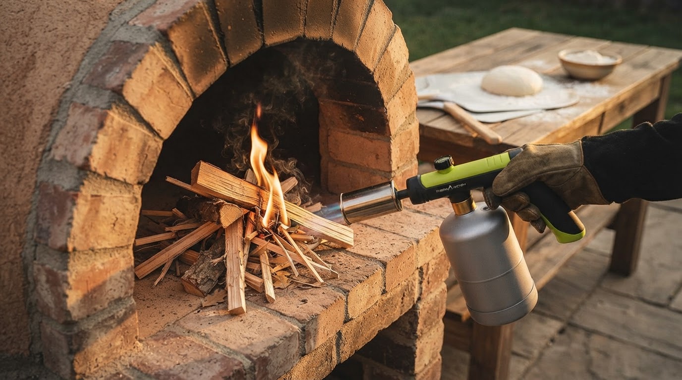 Can I use the Adjustable Propane Cooking Flame Torch to light a pizza oven?
