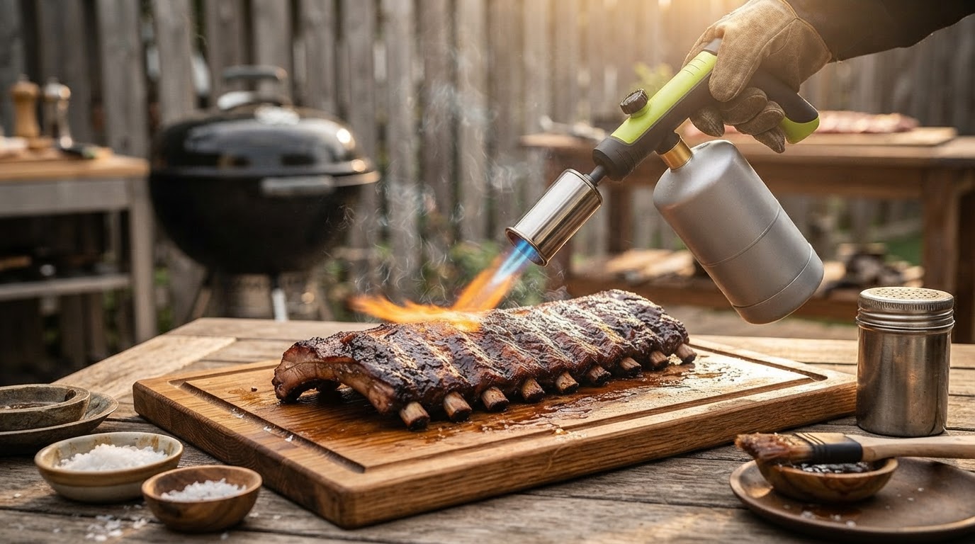 A Propane Torch Wins When Browning, Not Heat, Is the Problem