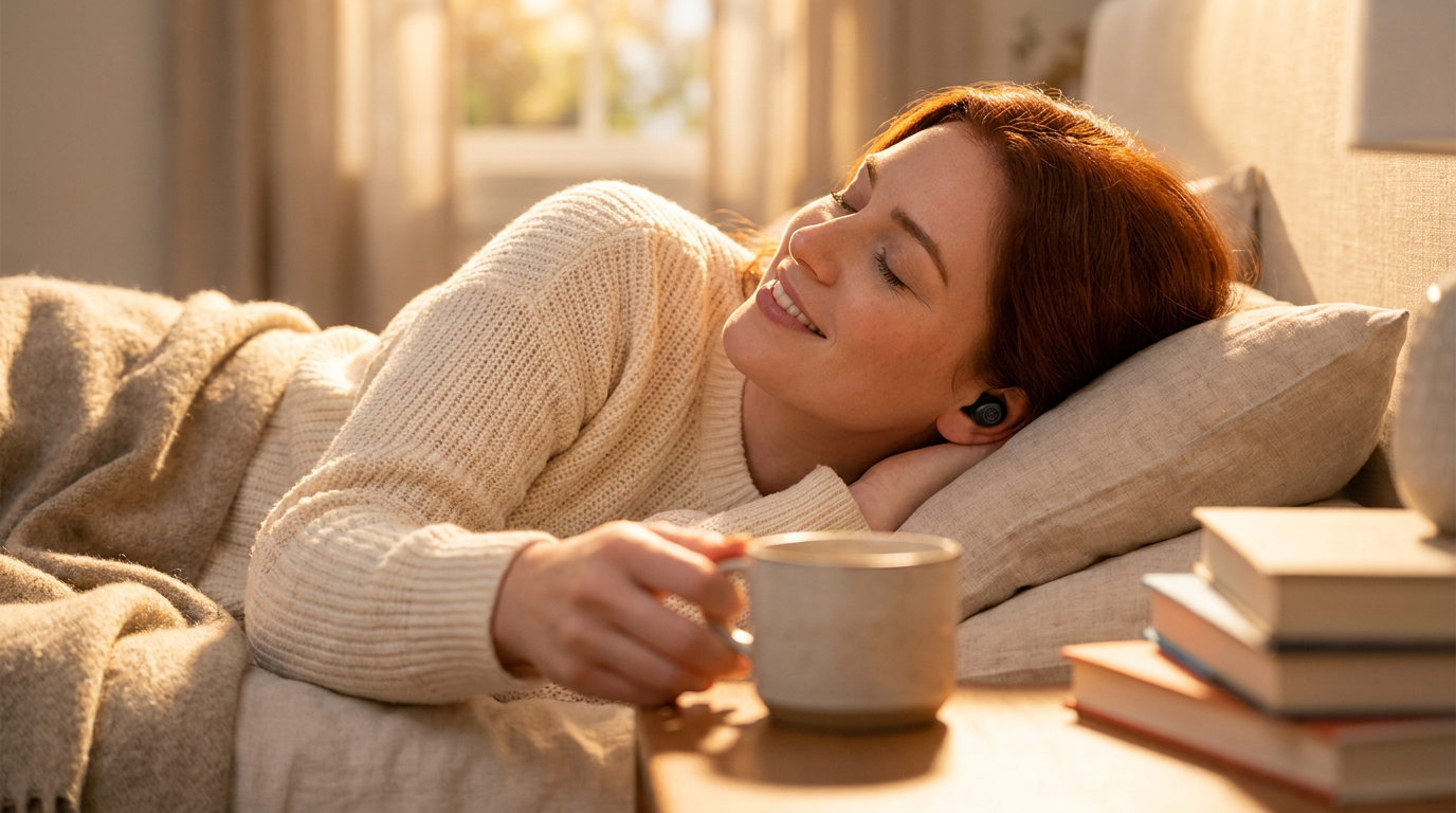 How can I sleep with Noxpods in comfortably?