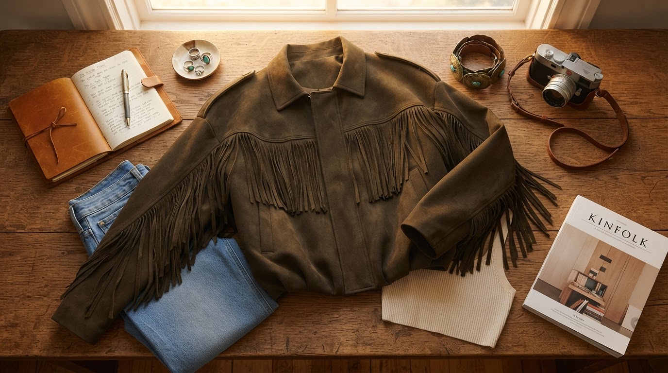 Styling the 70s Suede Jacket With Fringe for Modern Wear
