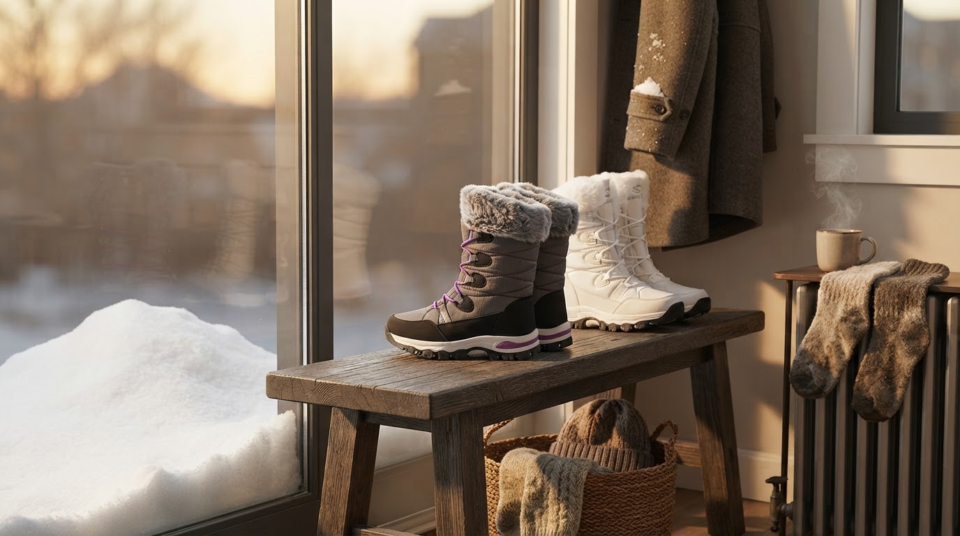 Why are FurLined Winter Boots breathable in deep snow?