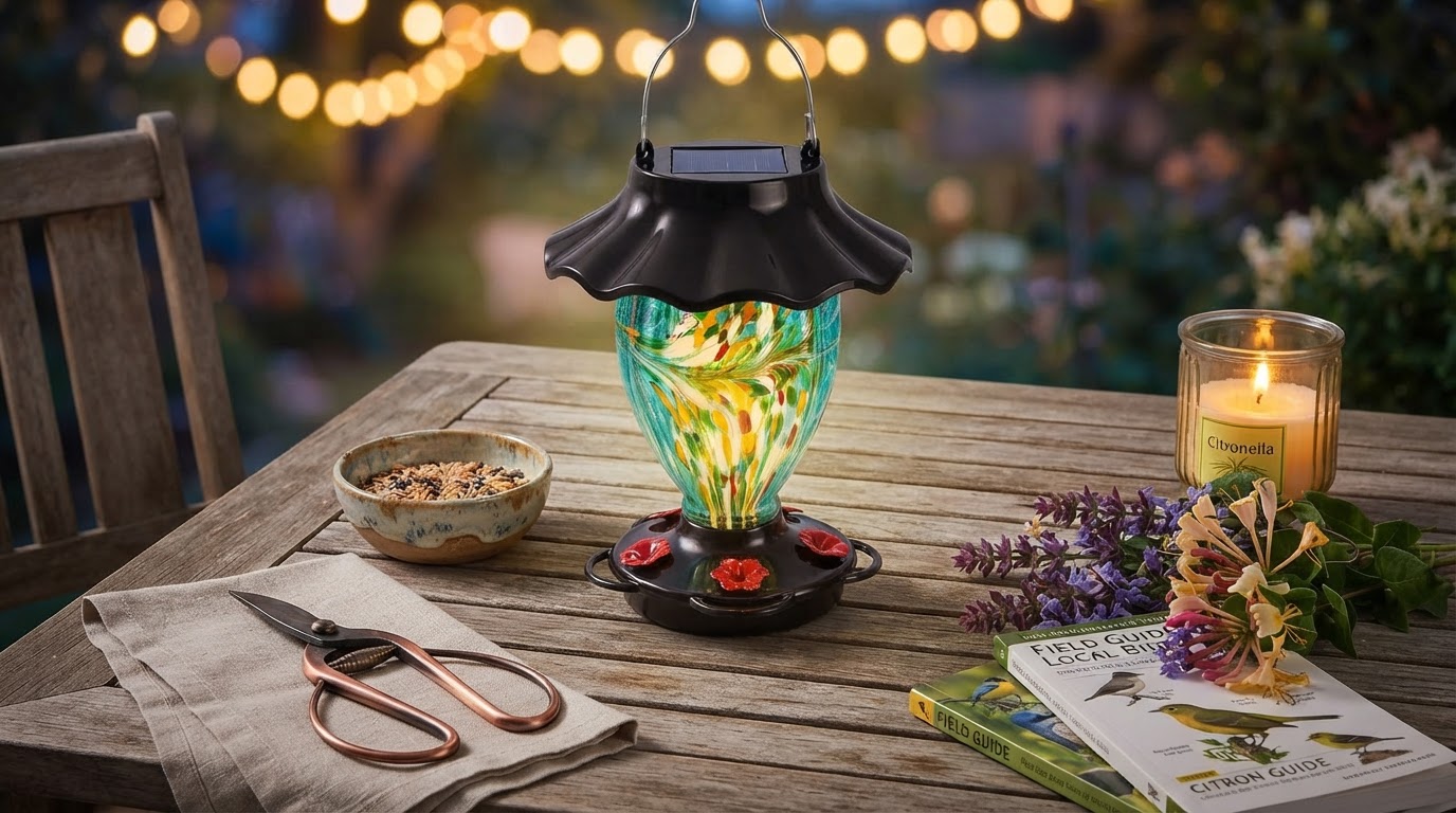 Choosing a Solar Hummingbird Feeder for Evening Gardens