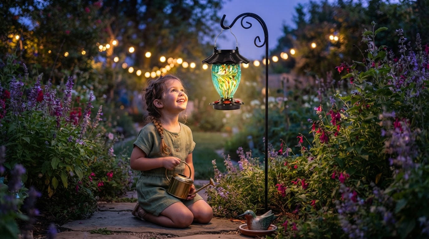 Designing Sustainable Nightscapes with Solar Hummingbird Feeder