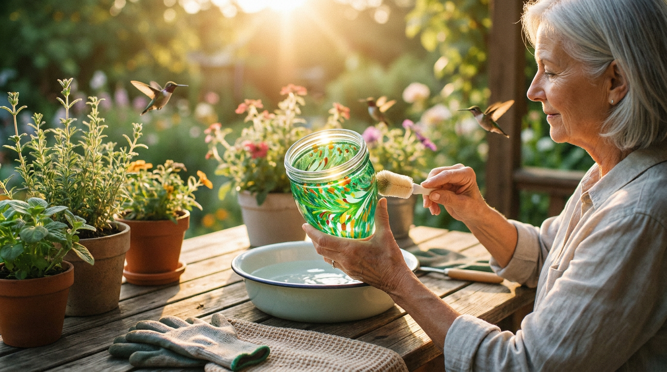 Is a Solar Hummingbird Feeder easy to clean for seniors?