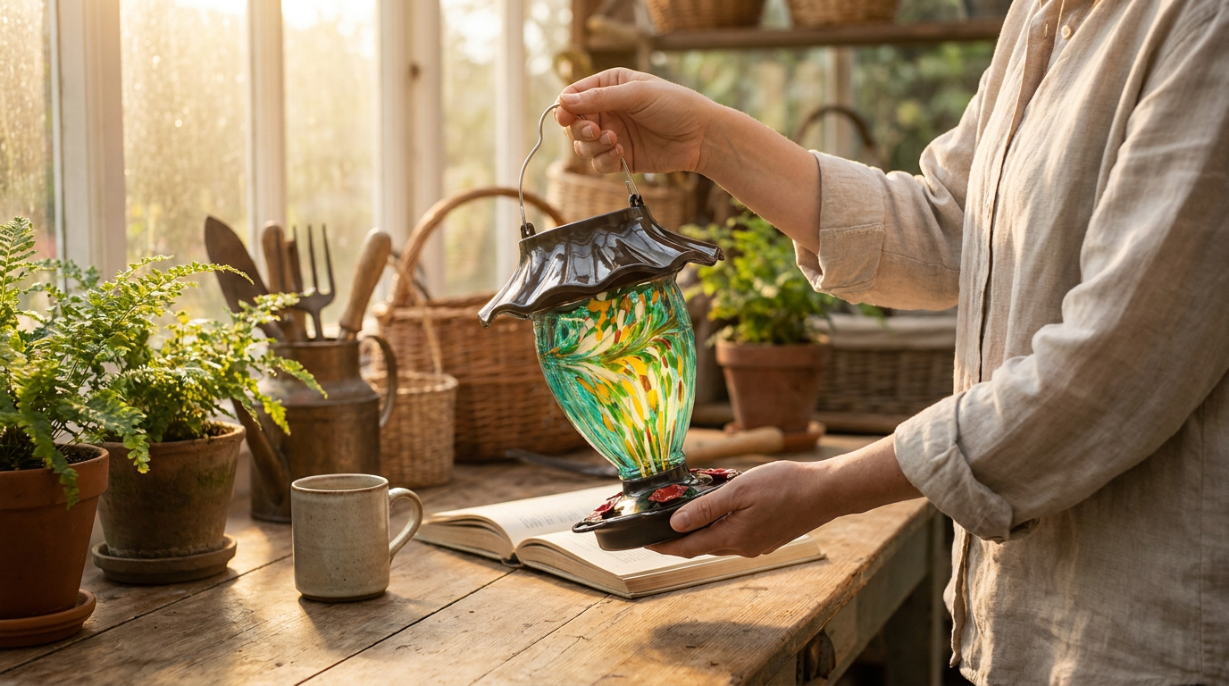 Is a Hanging Glass Solar Hummingbird Feeder Durable?