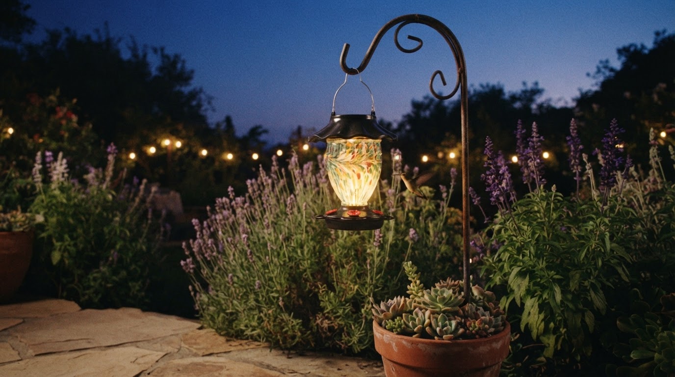 How Does a Solar Hummingbird Feeder Function at Night?