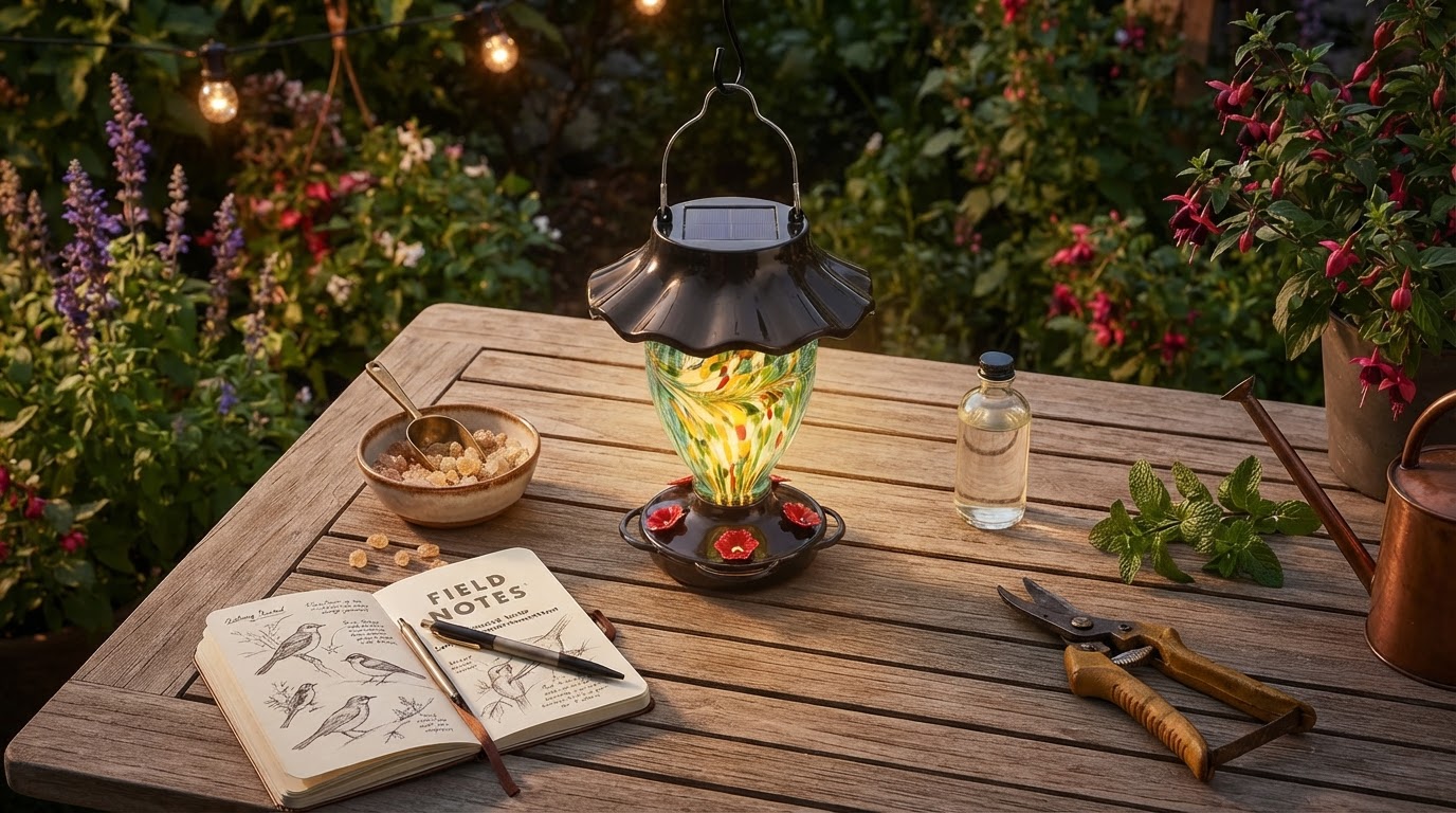 Selecting a Hummingbird Feeder With Solar Light Outdoors