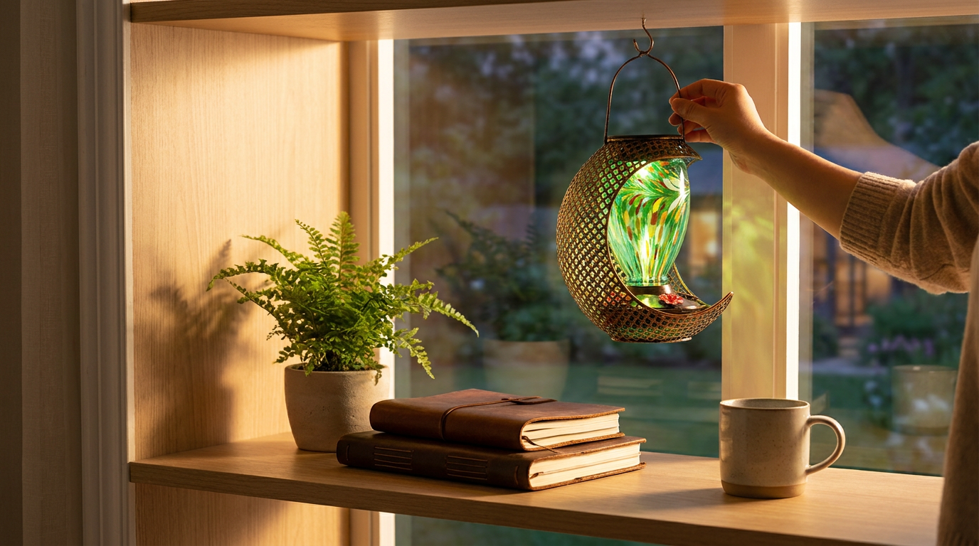 Do metal mesh Solar Hummingbird Feeder moon designs work?