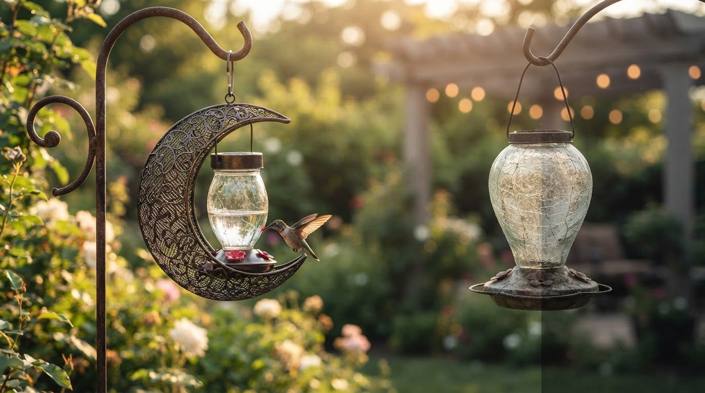 Is a Moon Shaped Solar Hummingbird Feeder Durable?