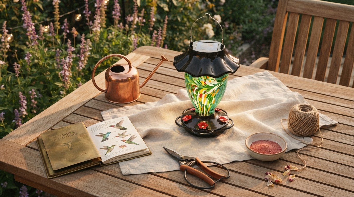 Selecting a Glass Solar Hummingbird Feeder for Your Garden
