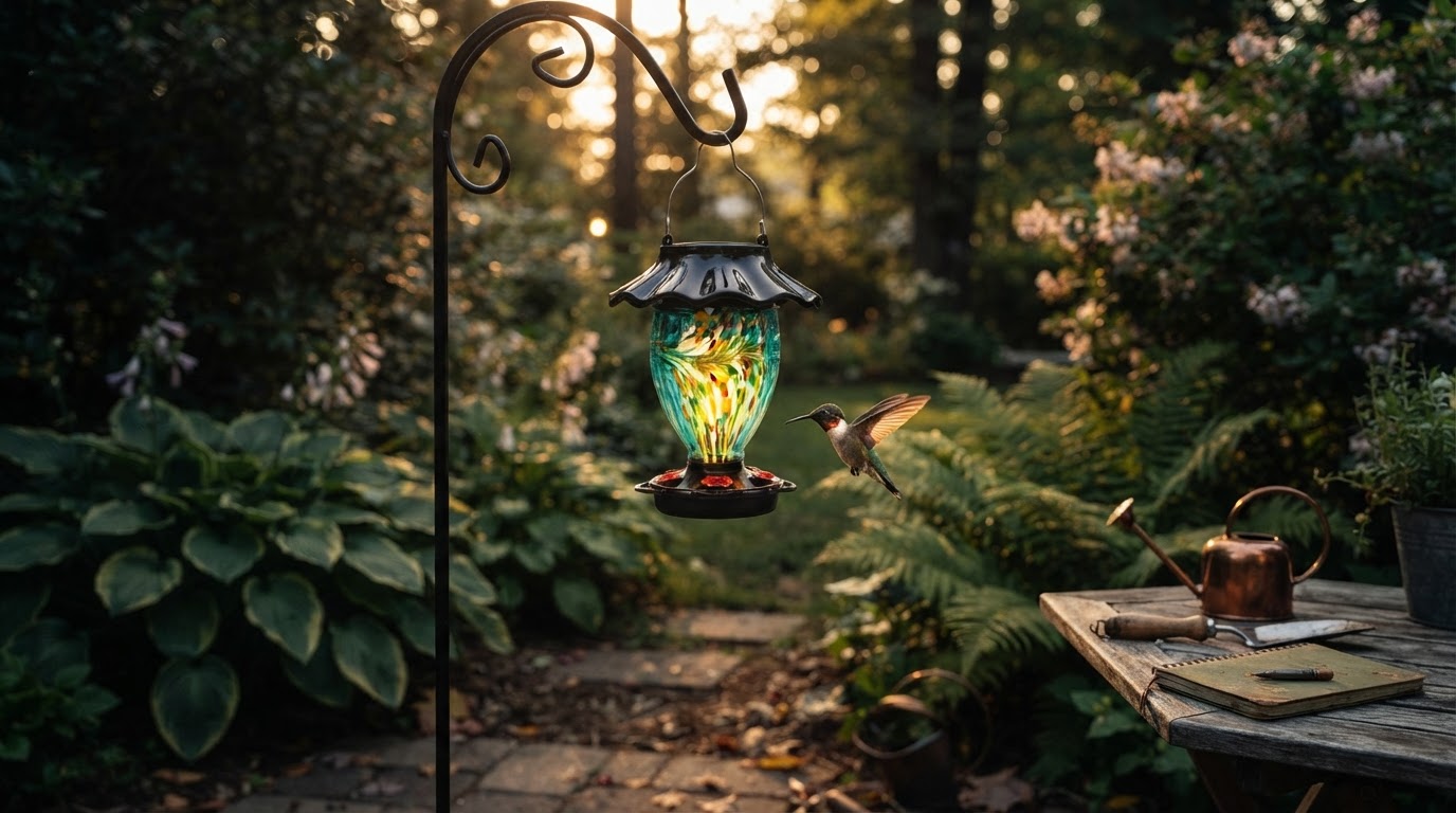Smart Bird Tech vs. Hand-Blown LUJII Solar Feeder