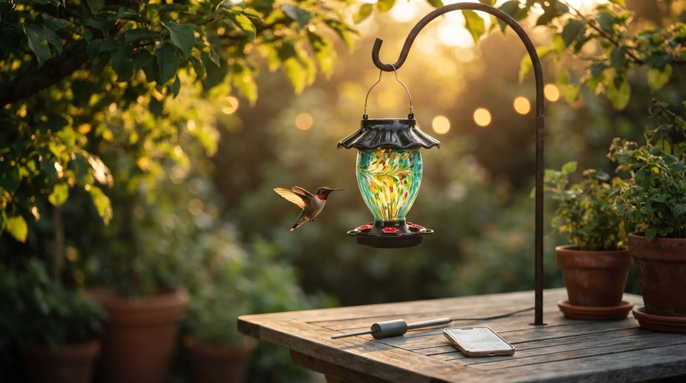 Smart Feeder Tech Meets LUJII Solar-Powered Aesthetics