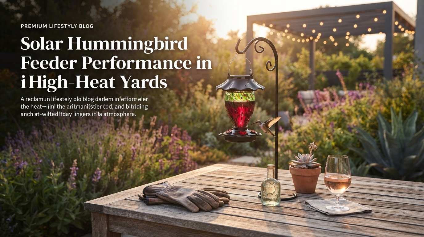 Solar Hummingbird Feeder Performance in High-Heat Yards