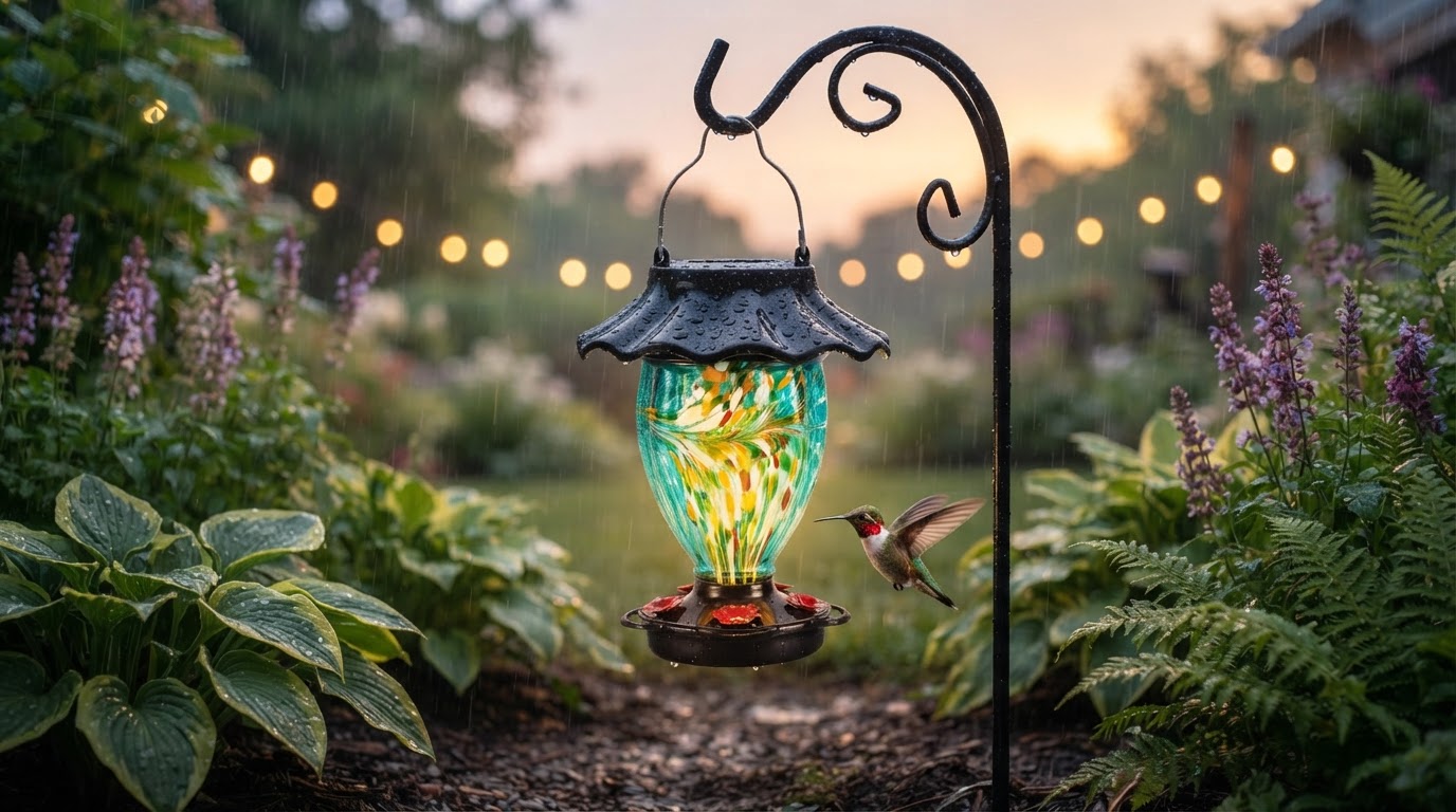Are Solar Hummingbird Feeder lights actually waterproof?